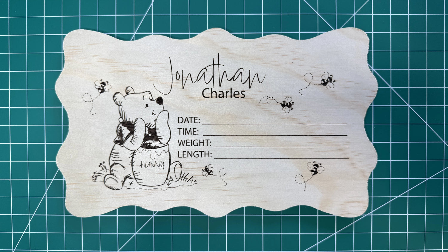 SMALL BABY ANNOUNCEMENT PLAQUES $10